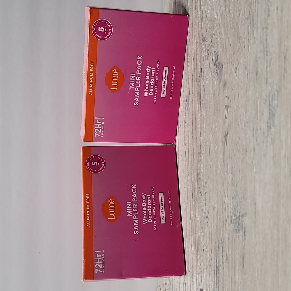 Two, Lumē Mini Sample Packs